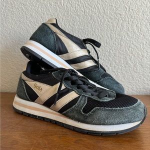 Gola Sneakers Forest Green and Gold size 6 women’s